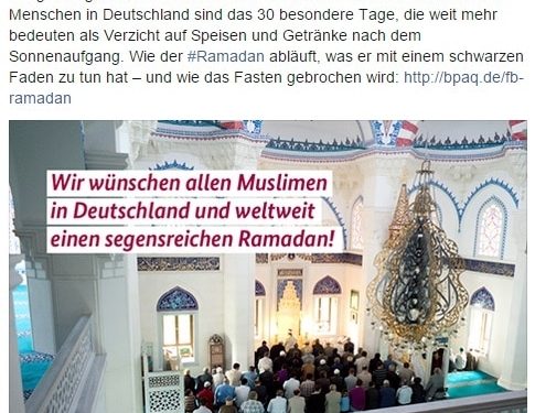 Ramadan-Glückwunsch der Bundesregierung